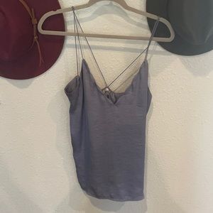 Free people satin lavender tank